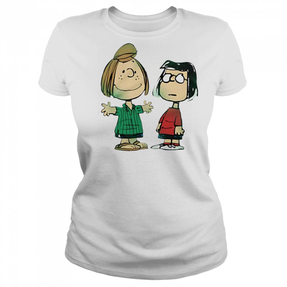 Peanuts Peppermint Patty And Marcie Character cartoon cute shirt Women's T-shirt