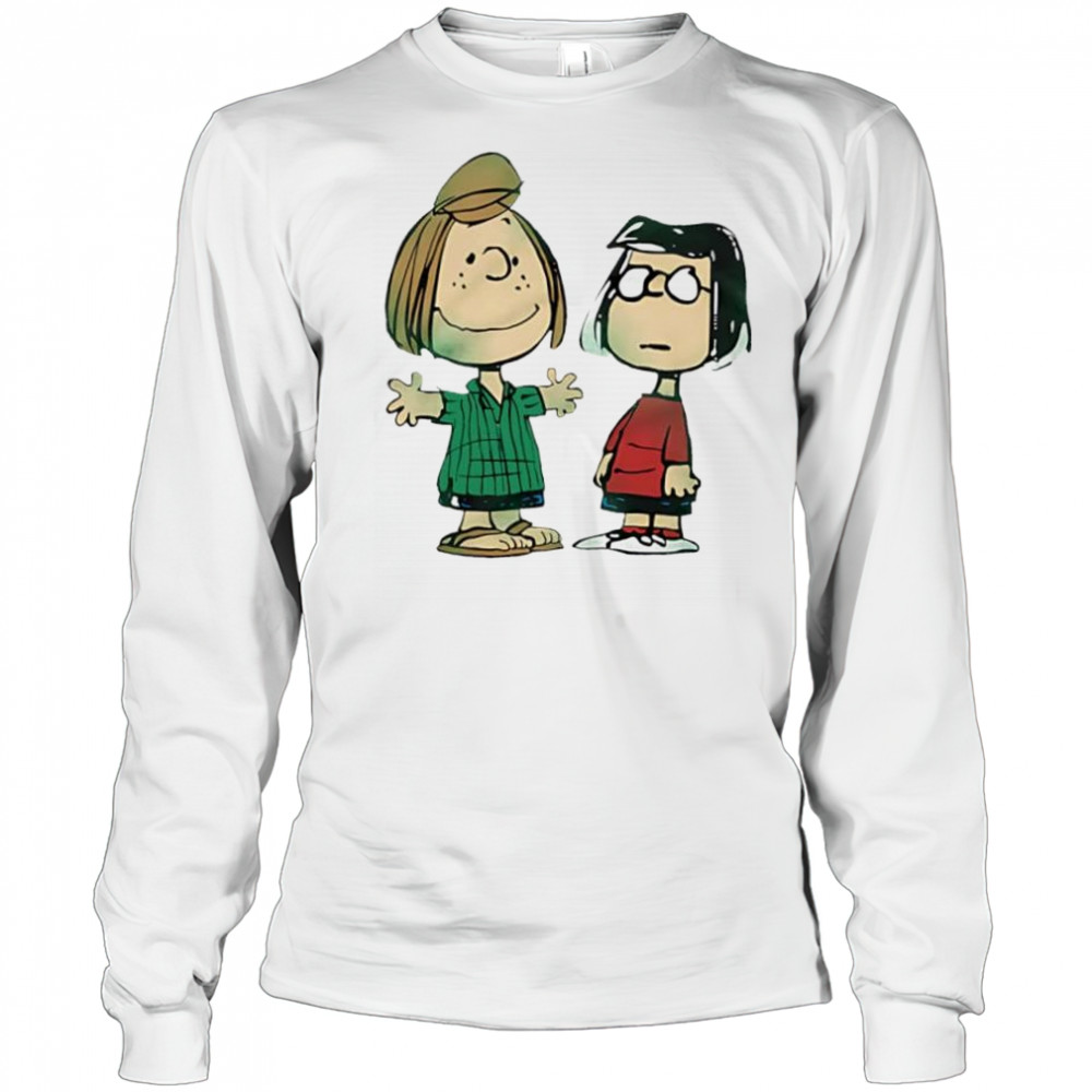 Peanuts Peppermint Patty And Marcie Character cartoon cute shirt Long Sleeved