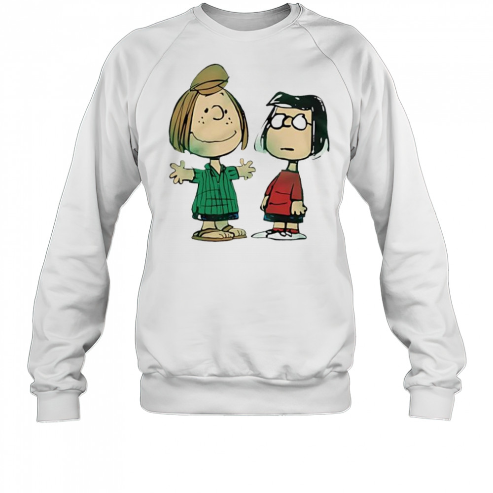 Peanuts Peppermint Patty And Marcie Character cartoon cute shirt Sweatshirt