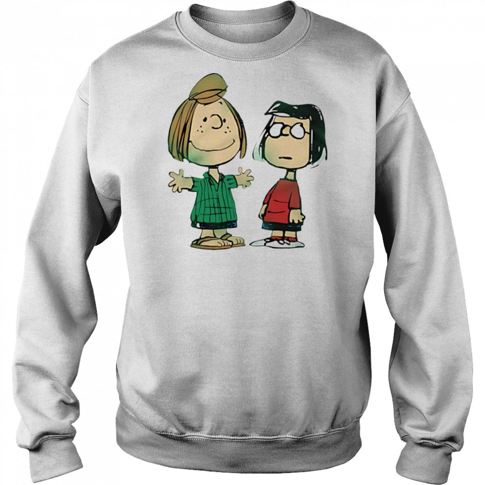 Peanuts Peppermint Patty And Marcie Character cartoon cute shirt Hoodie