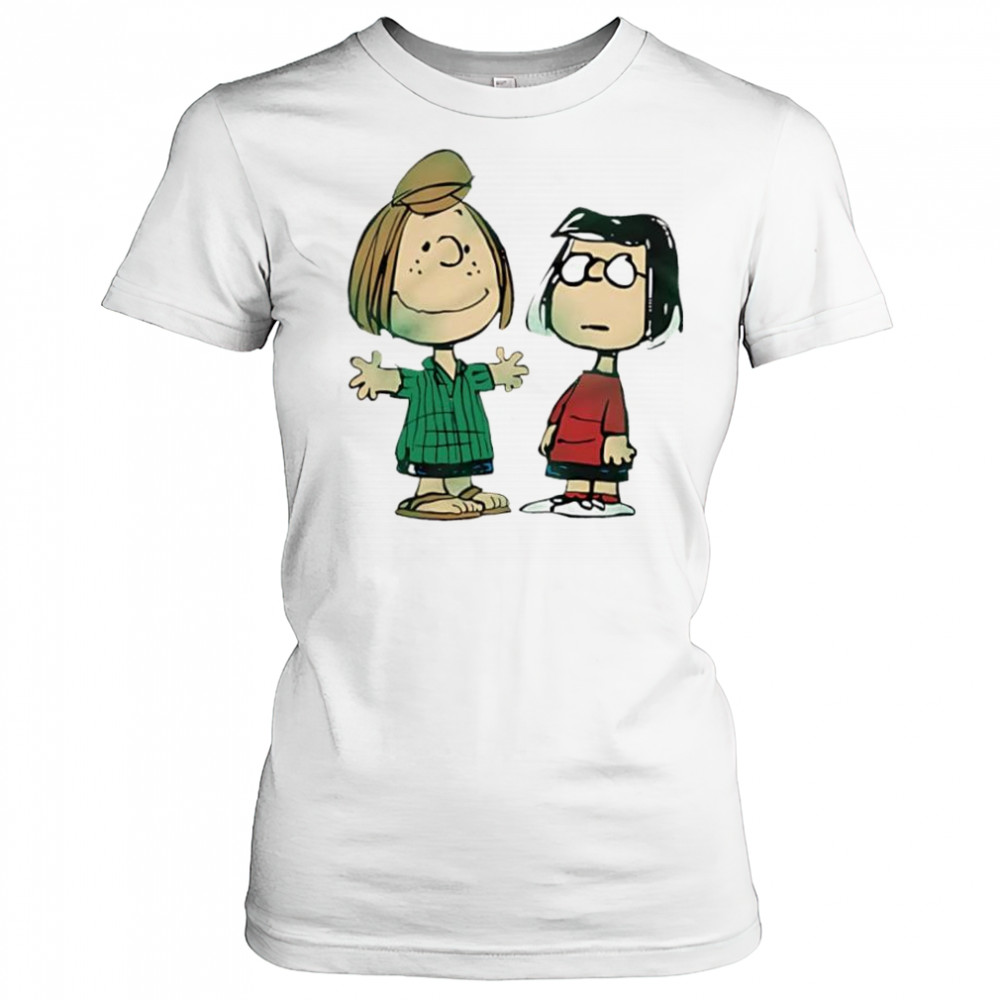 Peanuts Peppermint Patty And Marcie Character cartoon cute shirt Women's T-shirt
