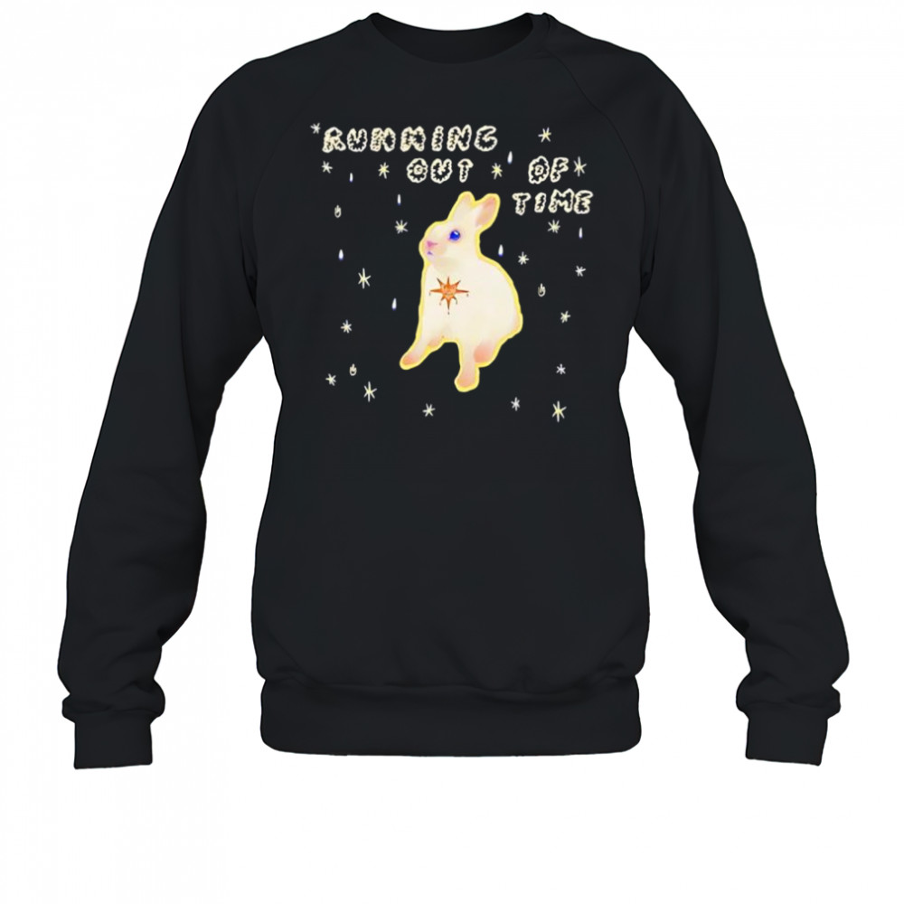 Rabbit running out of time shirt Sweatshirt