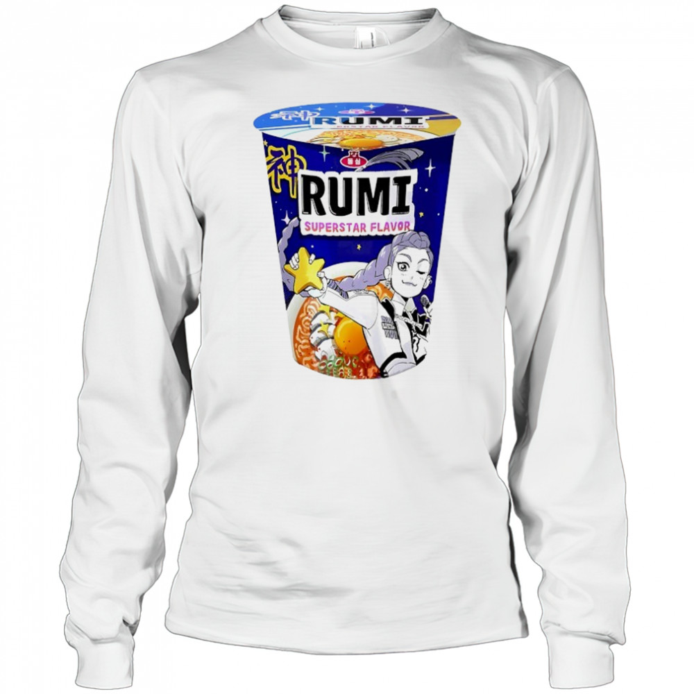 Rumi Superstar Flavor Ramen KPop Demon Hunters shirt Long Sleeved