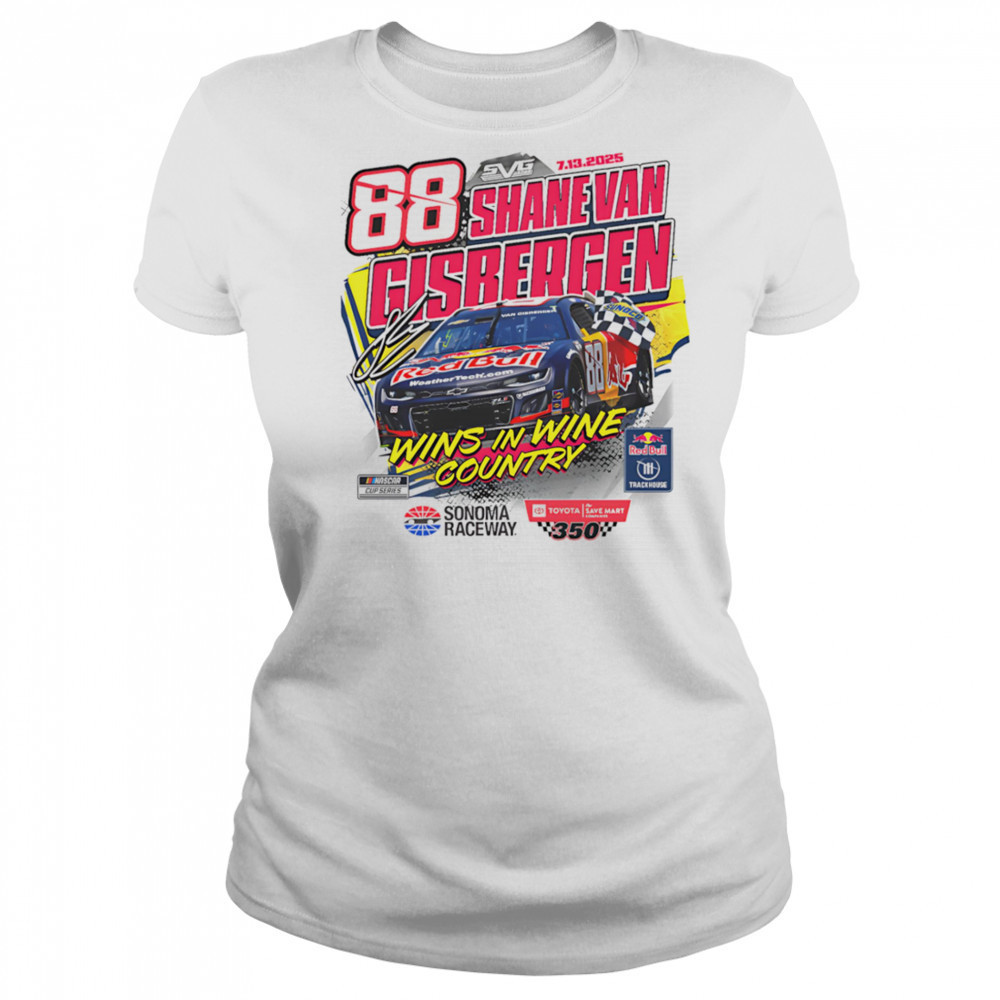 Shane van Gisbergen 2025 Toyota SaveMart 350 Race Win shirt Women's T-shirt