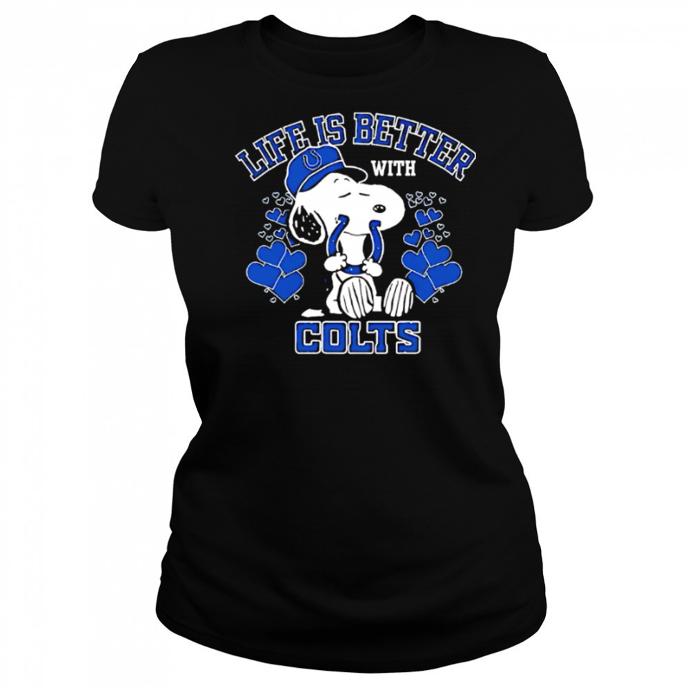 Snoopy Life Is Better With Indianapolis Colts shirt Women's T-shirt