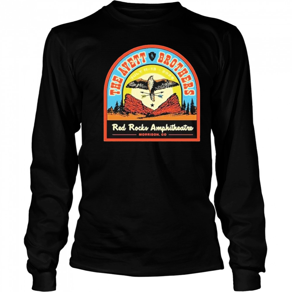 The Avett Brothers Red Rocks Amphitheatre 2025 Concert Shirt Long Sleeved