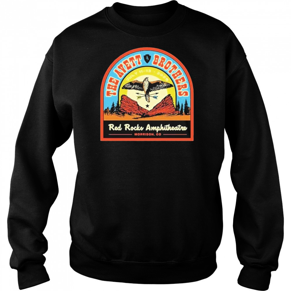 The Avett Brothers Red Rocks Amphitheatre 2025 Concert Shirt Hoodie