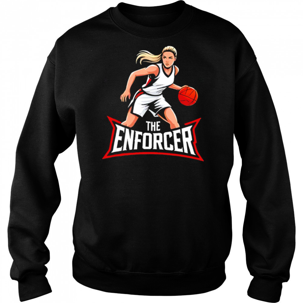 The Enforcer Bold Blonde Basketball Graphic shirt Hoodie