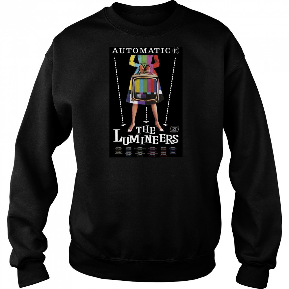 The Lumineers Automatic EU + UK World Tour 2025 Poster Shirt Hoodie