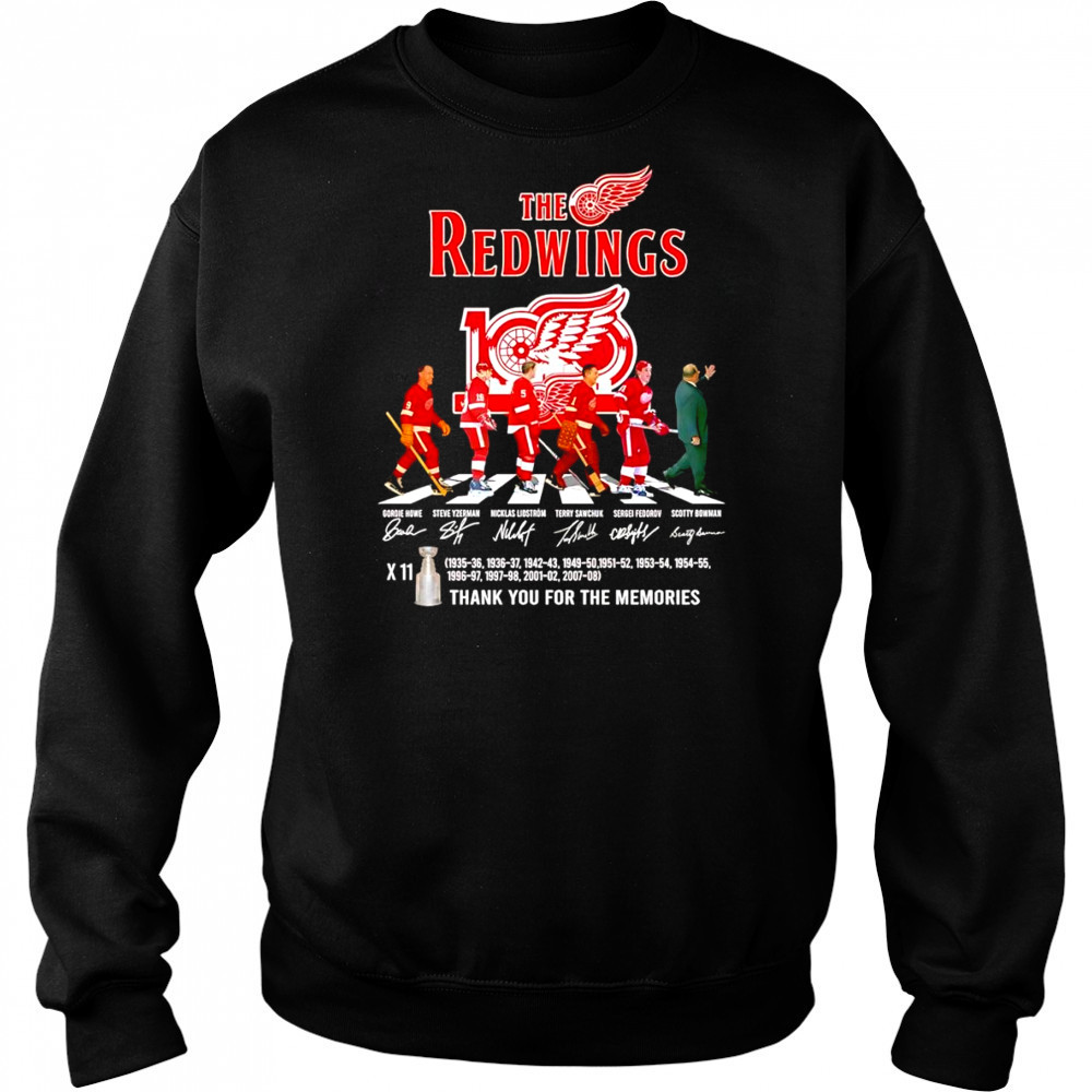 The Redwinsg Abbey Road thank you for the memories shirt Hoodie