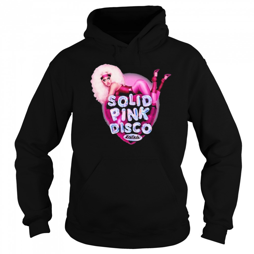 Trixie Mattel Solid Pink Disco Balloon Heart Shirt Sweatshirt
