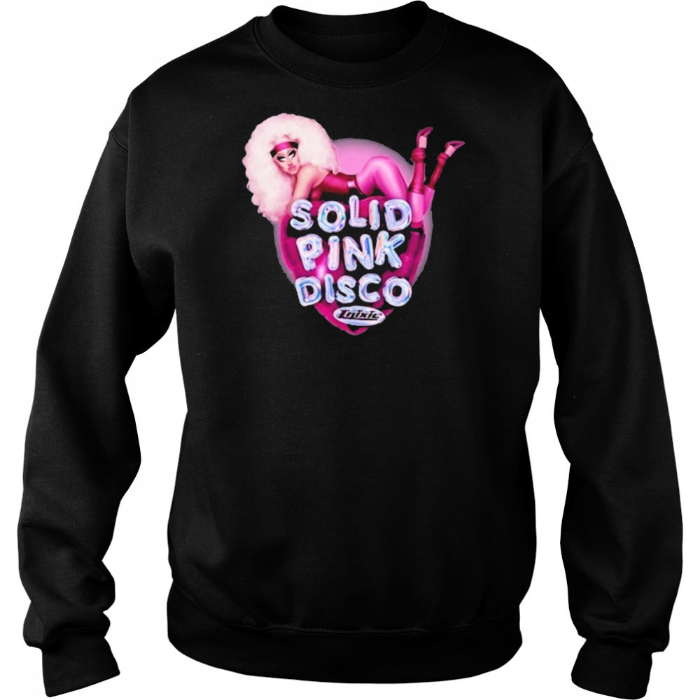 Trixie Mattel Solid Pink Disco Balloon Heart Shirt Hoodie