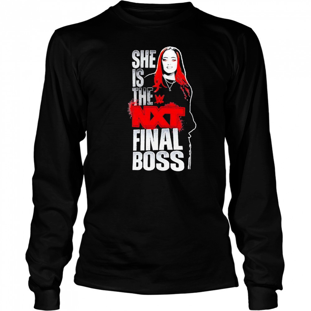 Wrestling Ava She Is The Nxt Final Boss Shirt Long Sleeved
