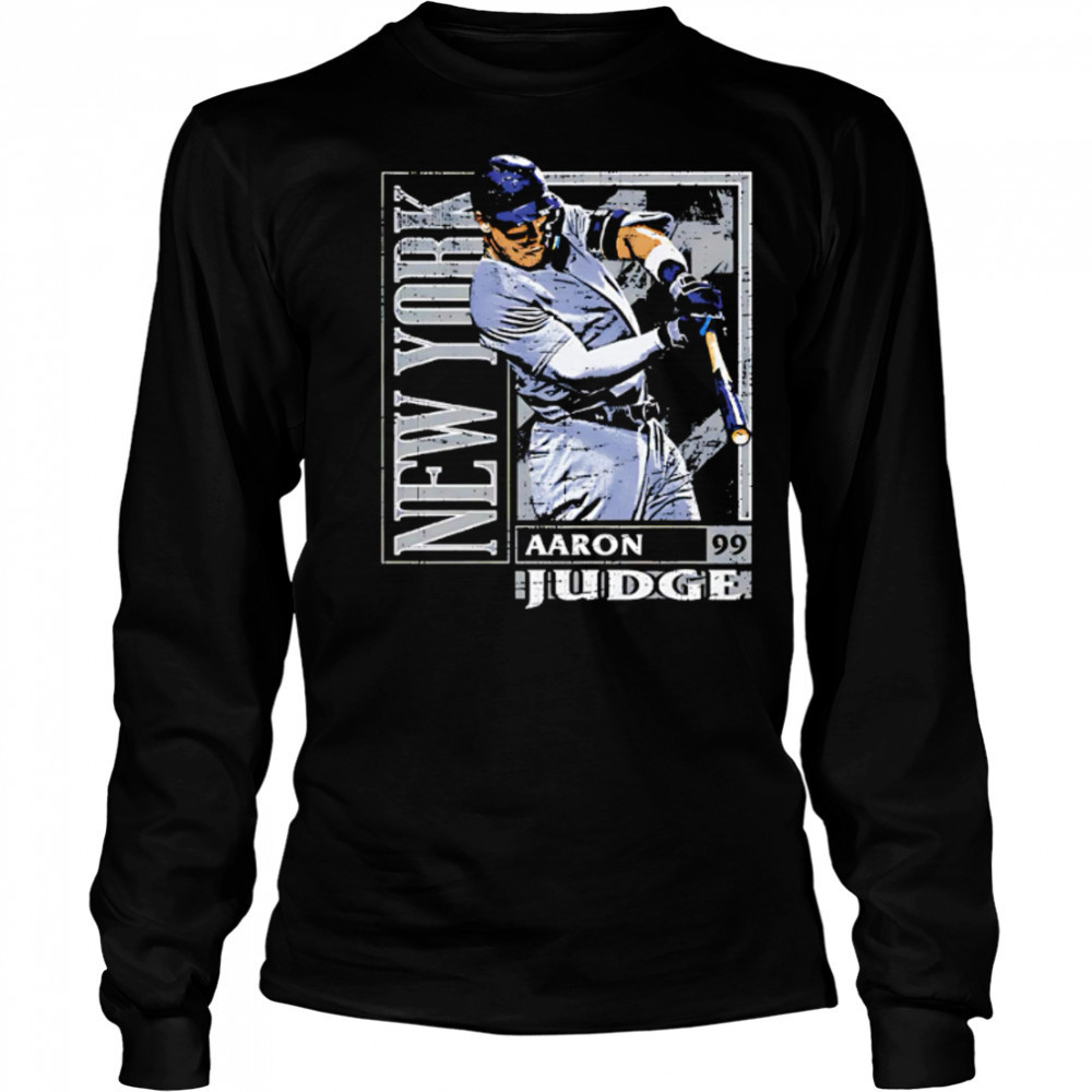 Aaron Judge New York Yankees Card Style retro shirt Long Sleeved