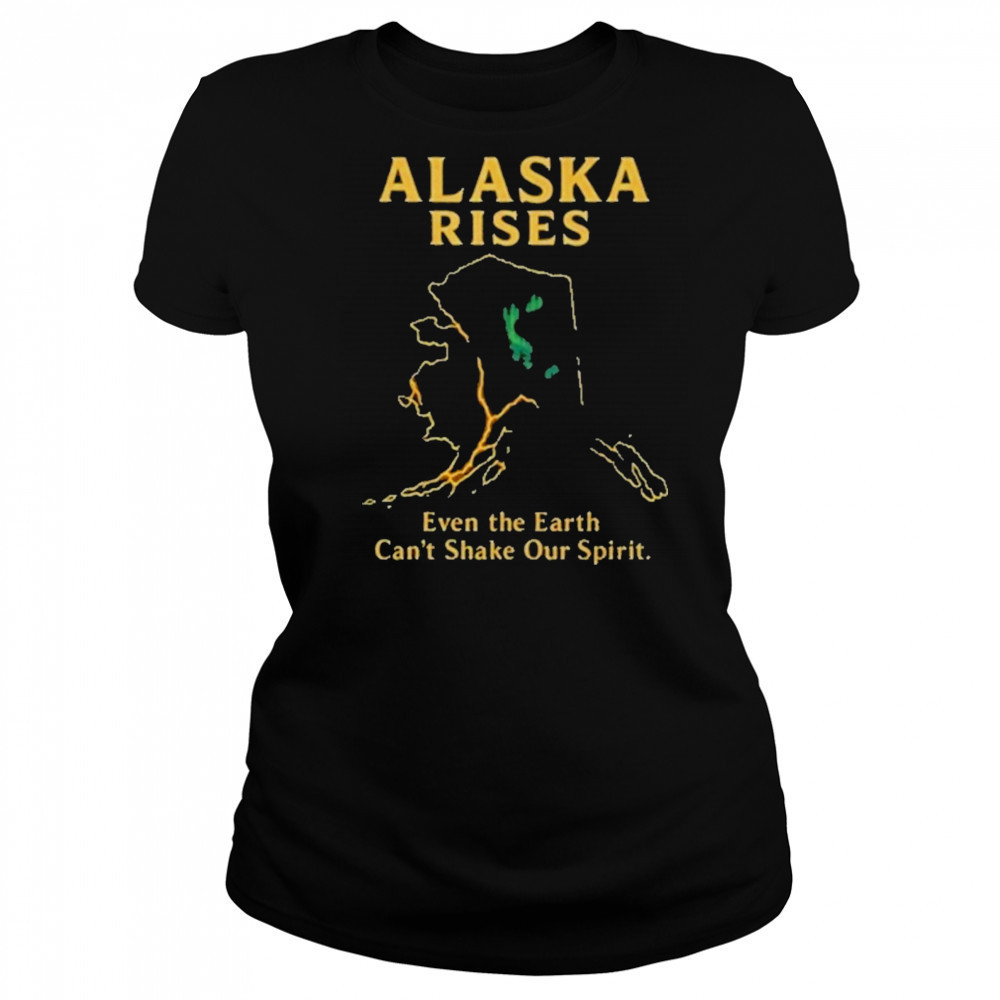 Alaska Earthquake Alaska Rises Graphic Alaska Tsunami Warning T-Shirt Women's T-shirt