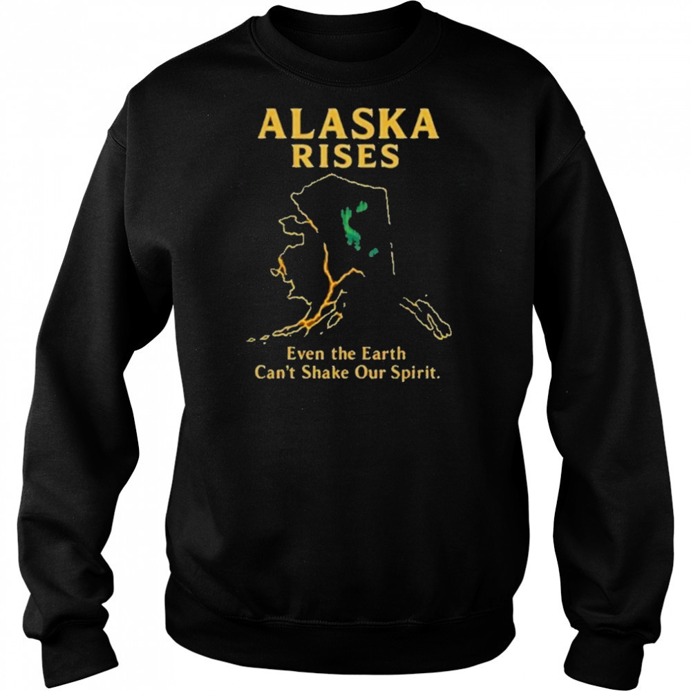 Alaska Earthquake Alaska Rises Graphic Alaska Tsunami Warning T-Shirt Hoodie