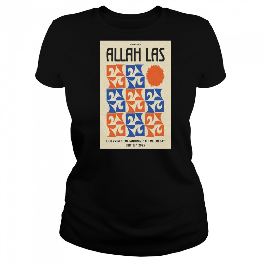 Allah-Las Half Moon Bay CA July 18 2025 Concert Poster T-Shirt Women's T-shirt