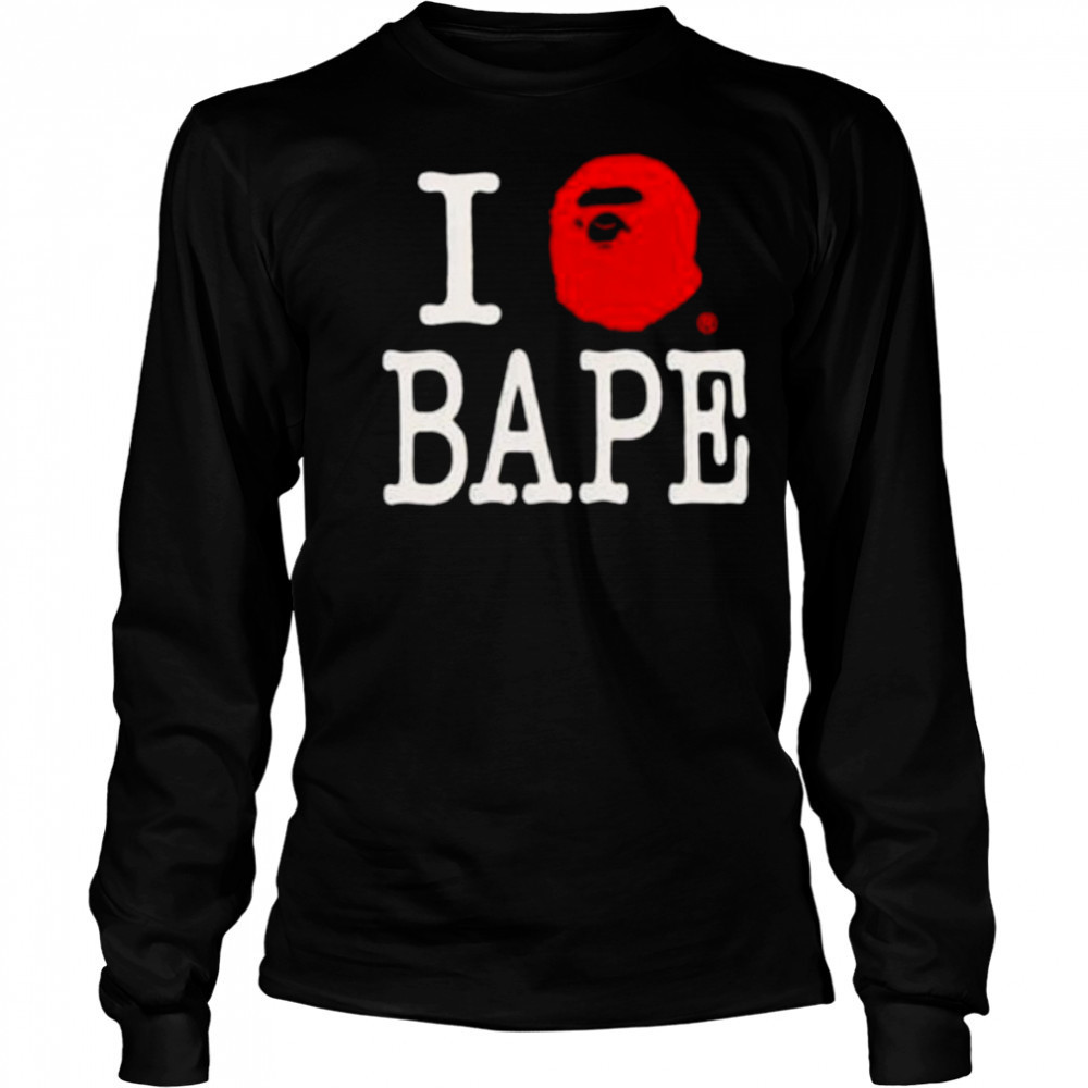 BAPE LOGO INSIDE OUT RELAXED FIT Shirt Long Sleeved