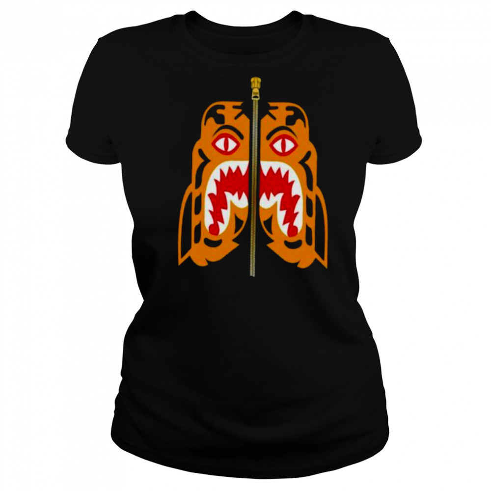 BAPE MENS COLORS TIGER HEAD SHIRT Women's T-shirt