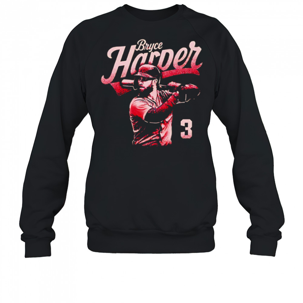 Bryce Harper number 3 Philadelphia Bitmap Retro shirt Sweatshirt