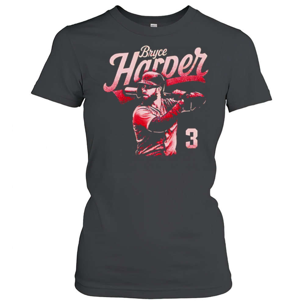 Bryce Harper number 3 Philadelphia Bitmap Retro shirt Women's T-shirt