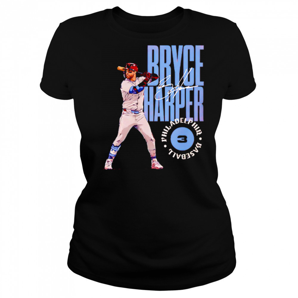 Bryce Harper Philadelphia Stamp signature baseball shirt Women's T-shirt