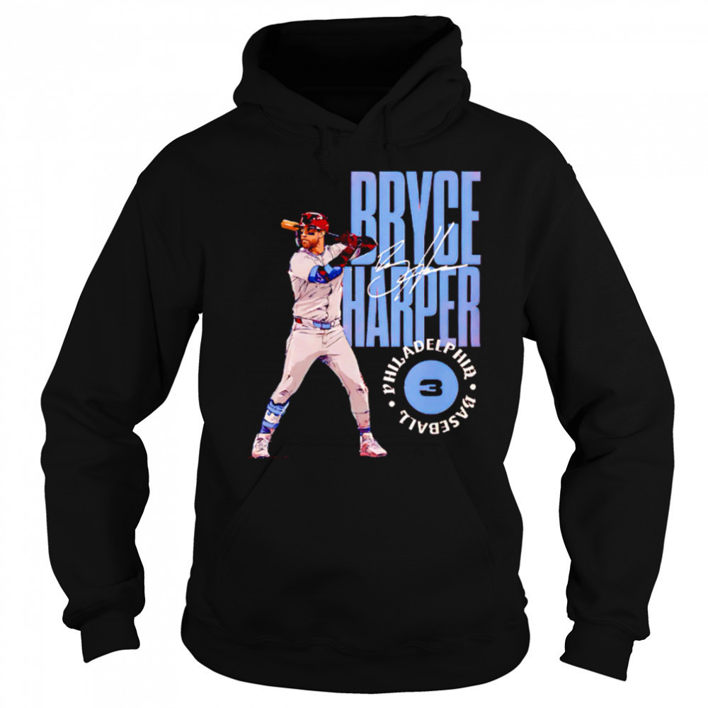 Bryce Harper Philadelphia Stamp signature baseball shirt Sweatshirt