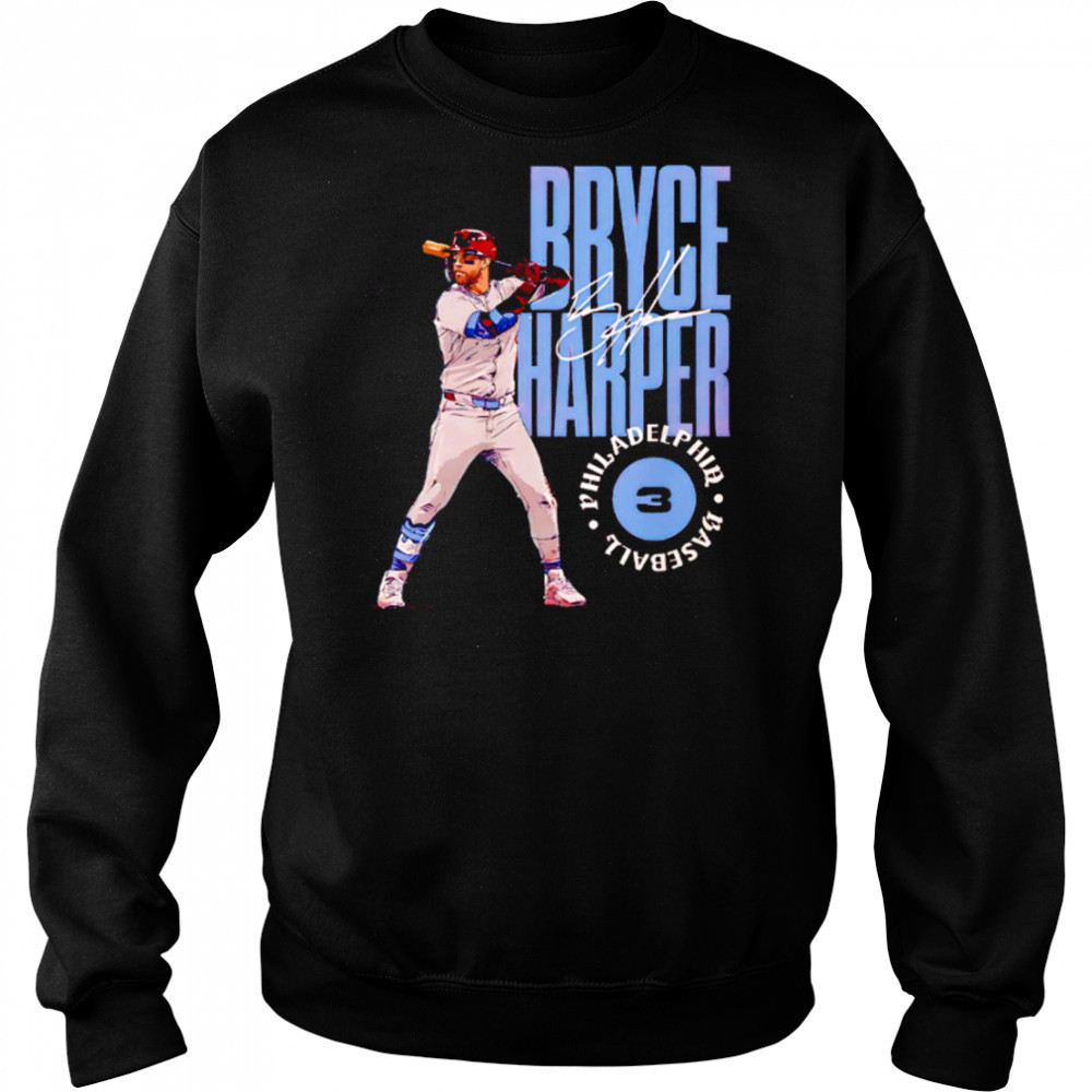 Bryce Harper Philadelphia Stamp signature baseball shirt Hoodie