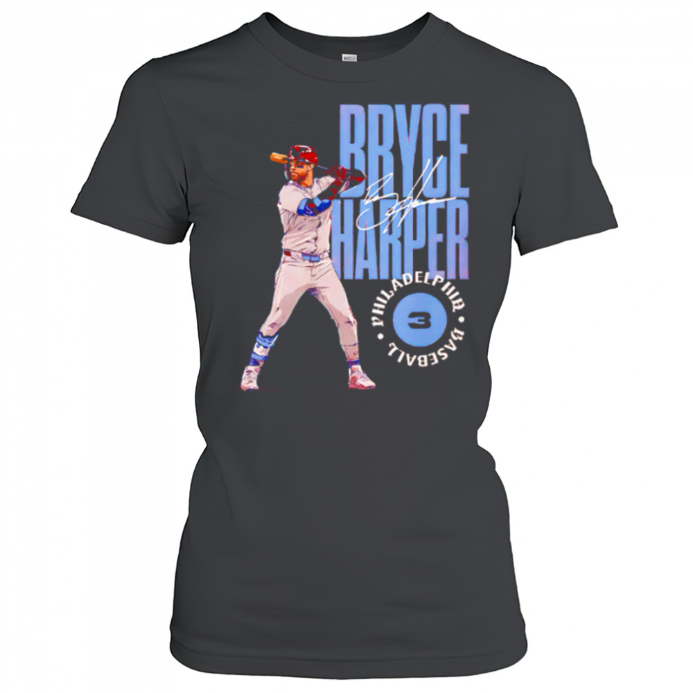 Bryce Harper Philadelphia Stamp signature baseball shirt Women's T-shirt