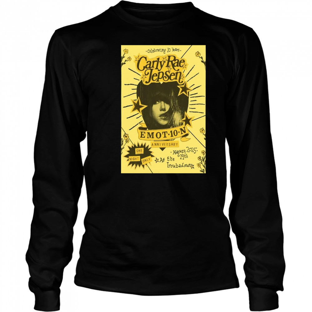 Carly Rae Jepsen Troubadour West Hollywood CA 2025 Poster T-Shirt Long Sleeved
