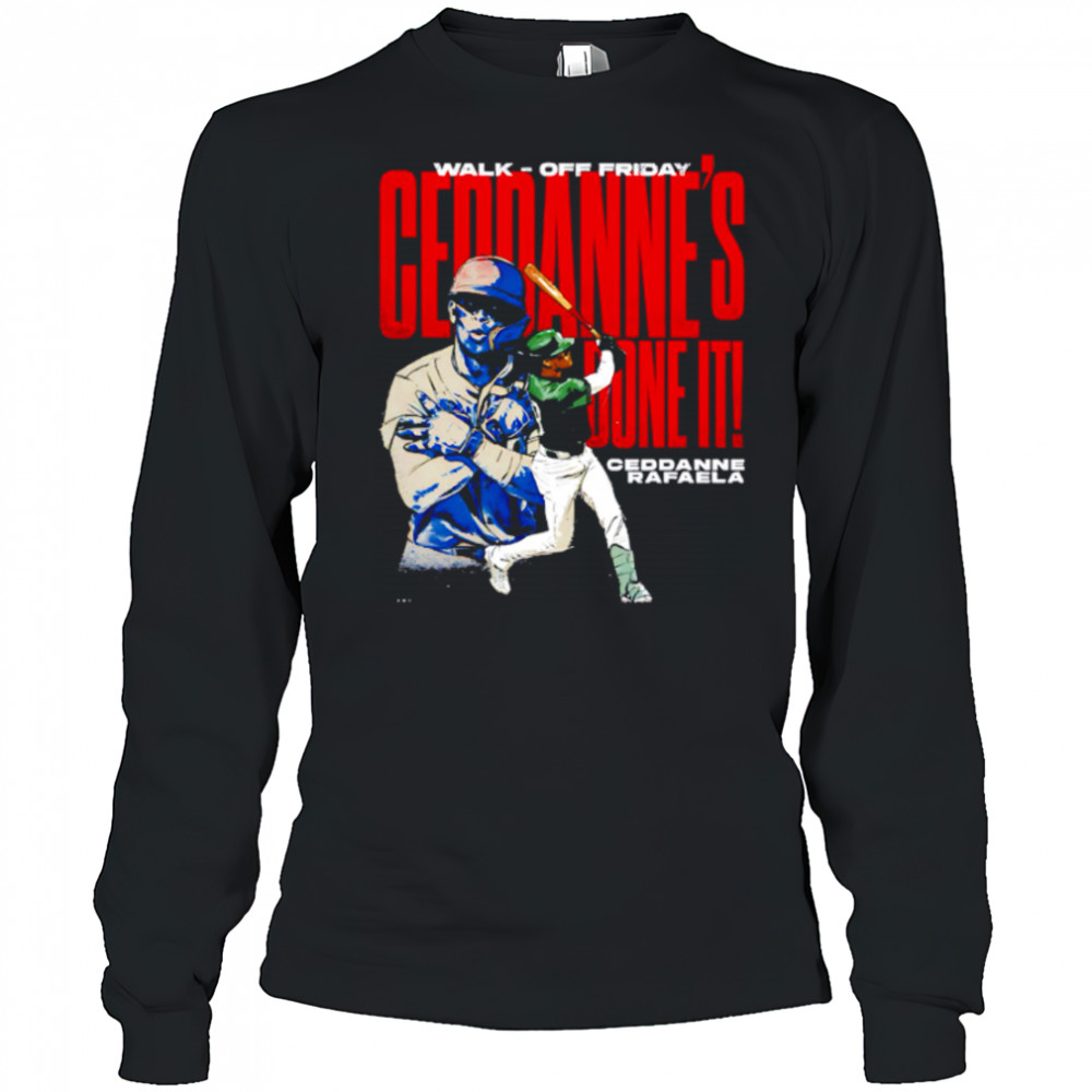 Ceddanne Rafaela Boston Walk Off graphic shirt Long Sleeved