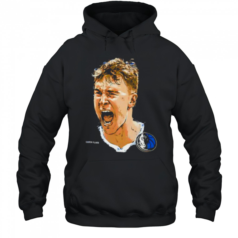 Cooper Flagg scream Dallas Mavericks NBA Star portrait shirt Hoodie