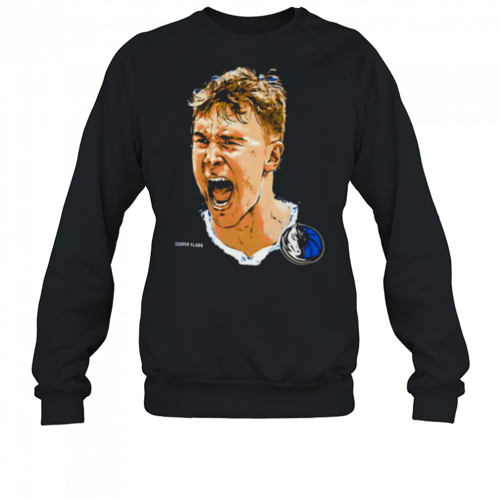 Cooper Flagg scream Dallas Mavericks NBA Star portrait shirt Sweatshirt