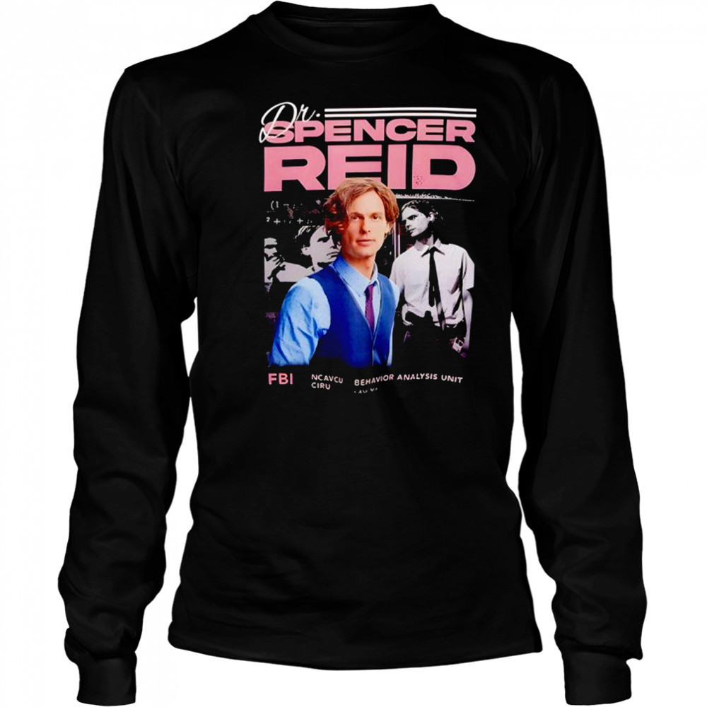 Criminal Minds Dr Spencer Reid T-Shirt Long Sleeved