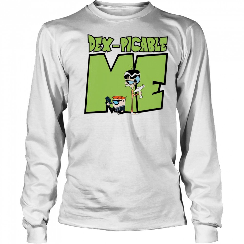 Dexter’s Laboratory X Dex-Picable Me cartoon shirt Long Sleeved