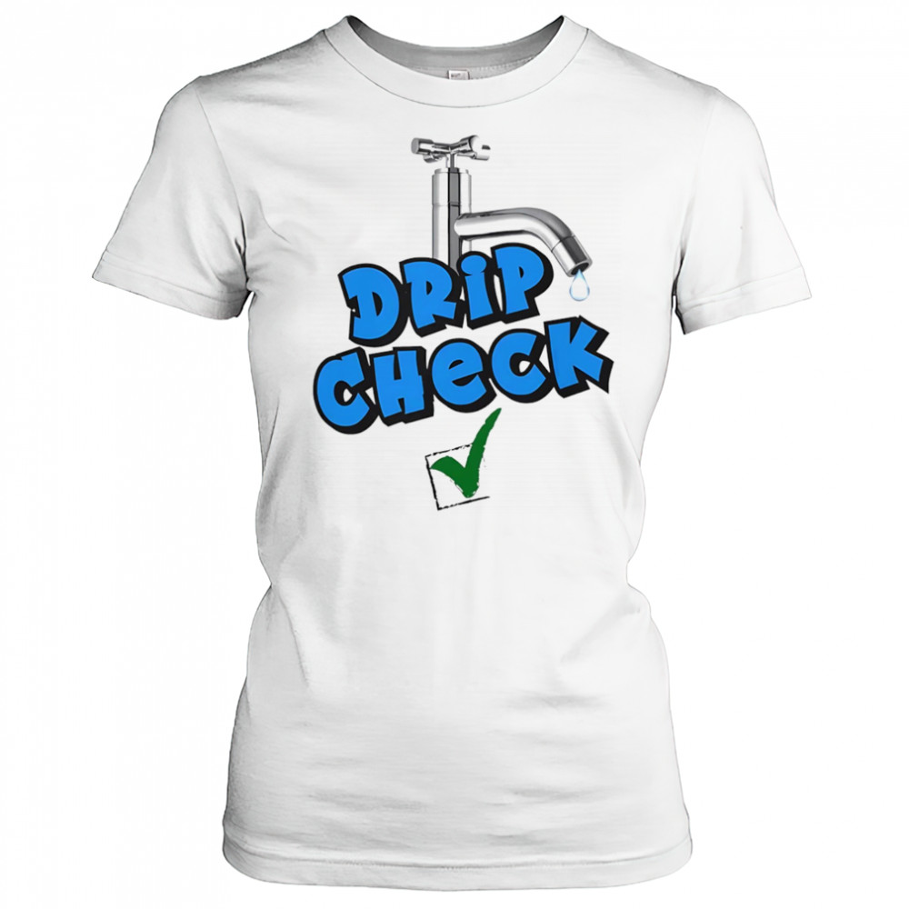Drip check water tap shirt Women's T-shirt