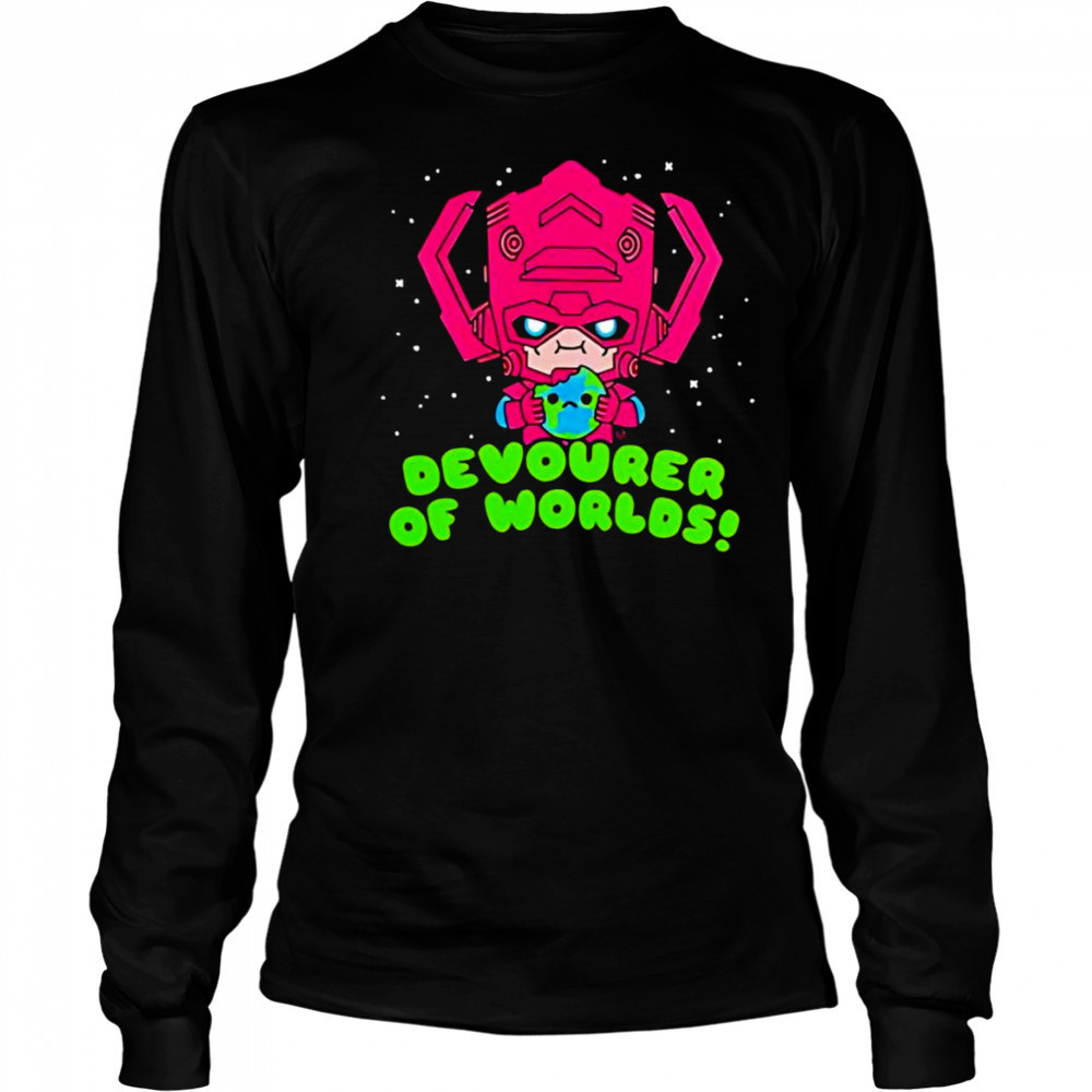 Galactus Devourer of Worlds chibi shirt Long Sleeved