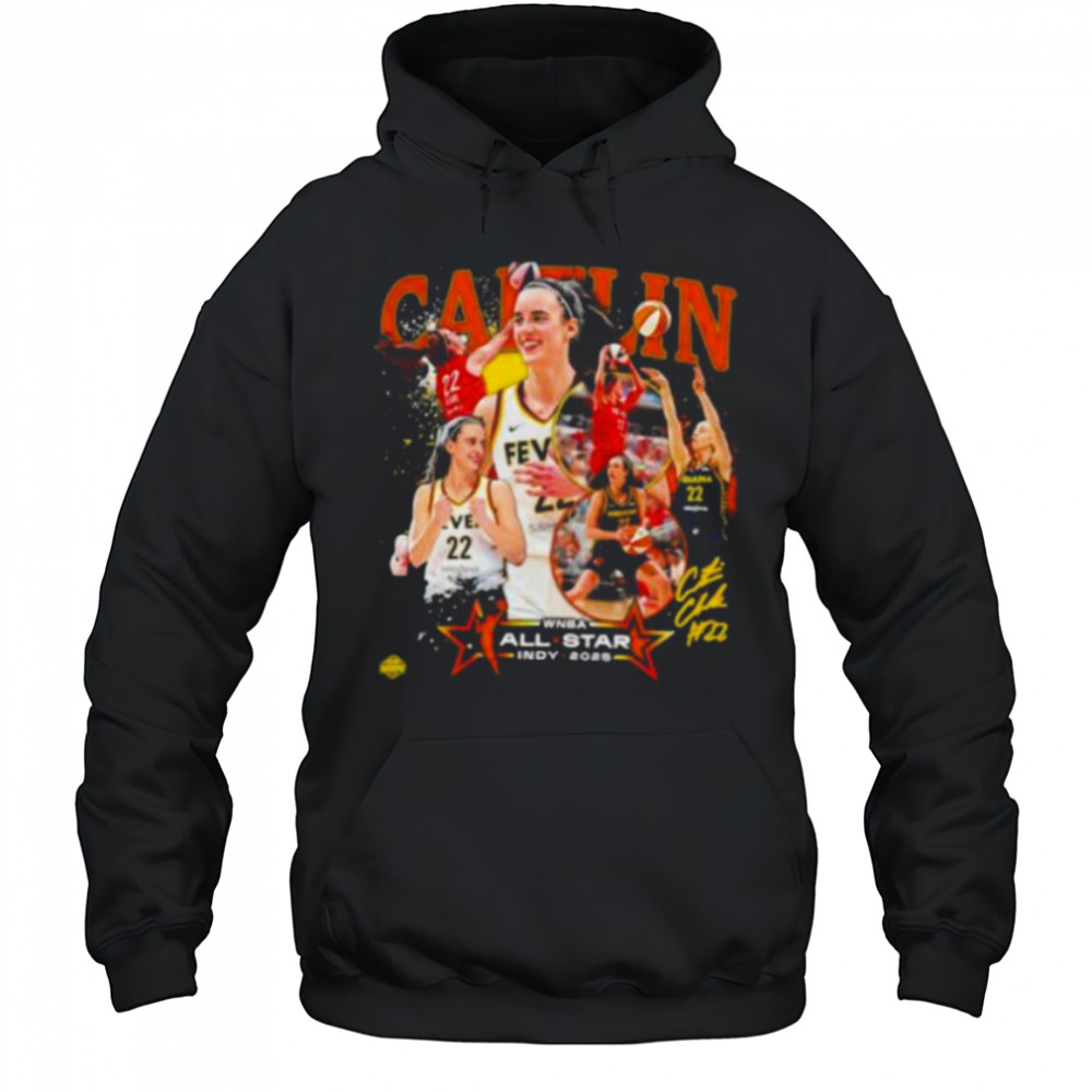 Indiana Fever Caitlin Clark 2025 WNBA All Star Game signature shirt Hoodie