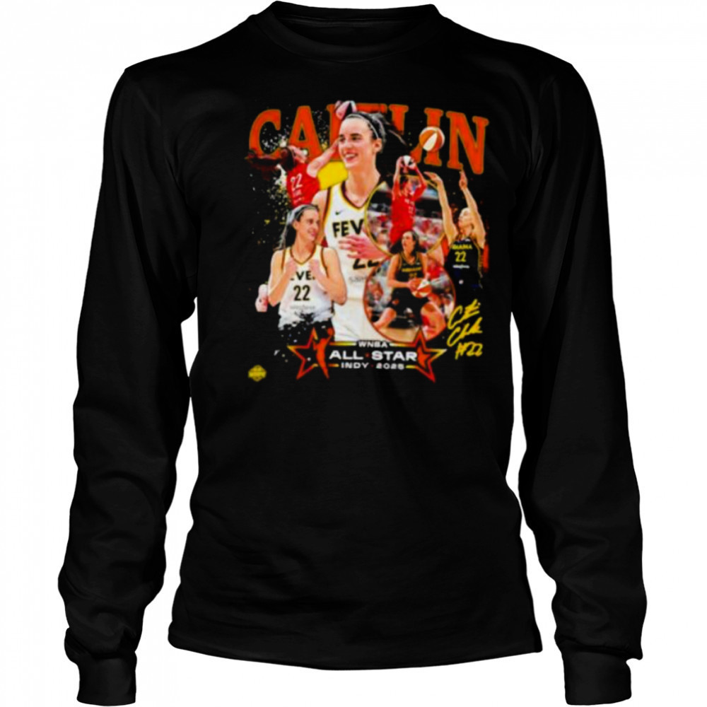 Indiana Fever Caitlin Clark 2025 WNBA All Star Game signature shirt Long Sleeved