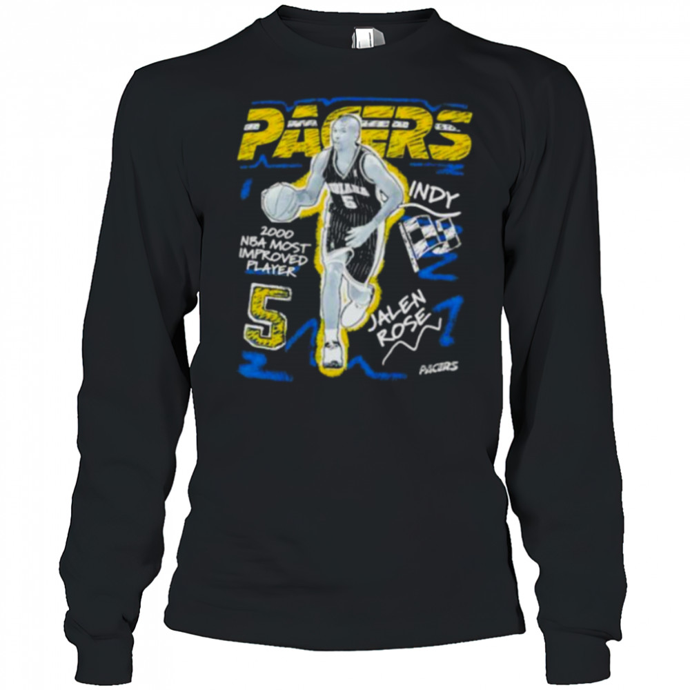 Indiana Pacers Jalen Rose NBA most improved player shirt Long Sleeved