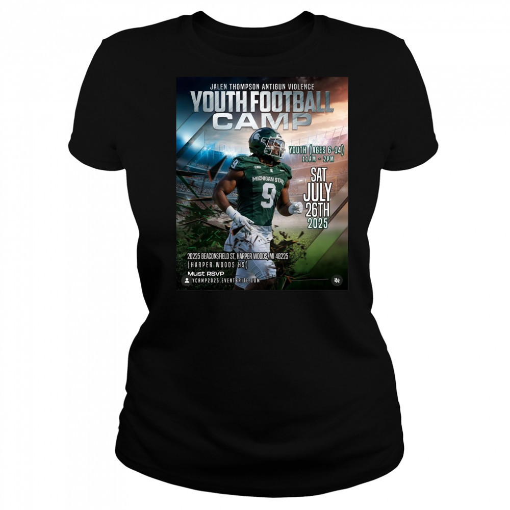 Jalen Thompson Anti Gun VIolence Youth Football Camp Sat July 26Th 2025 Poster Shirt Women's T-shirt