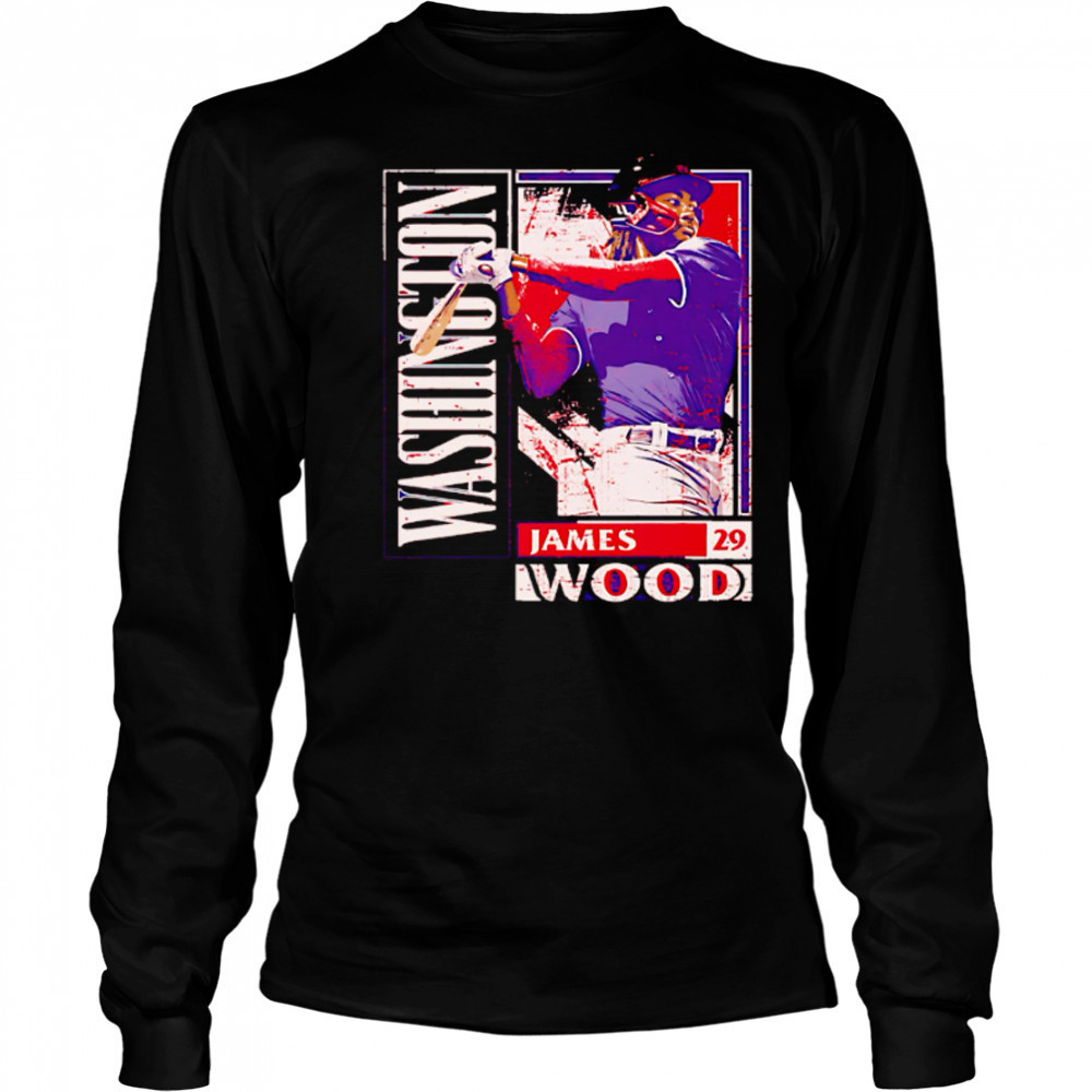 James Wood Washington Card Style vintage shirt Long Sleeved