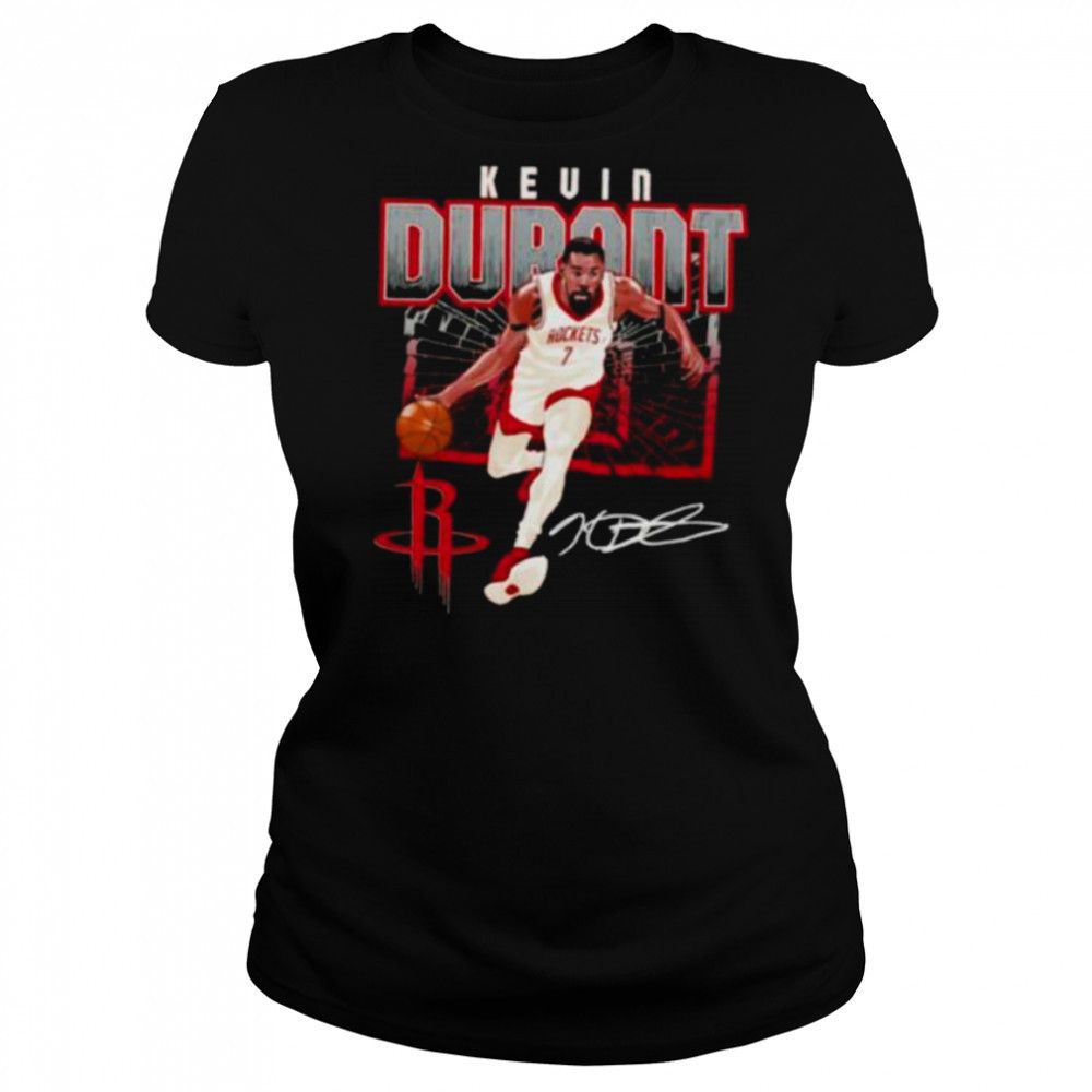 Kevin Durant #7 Houston Rockets shattered signature shirt Women's T-shirt