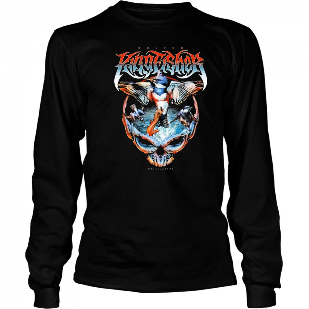 Kingfisher Belted Bird Collective T-shirt Long Sleeved