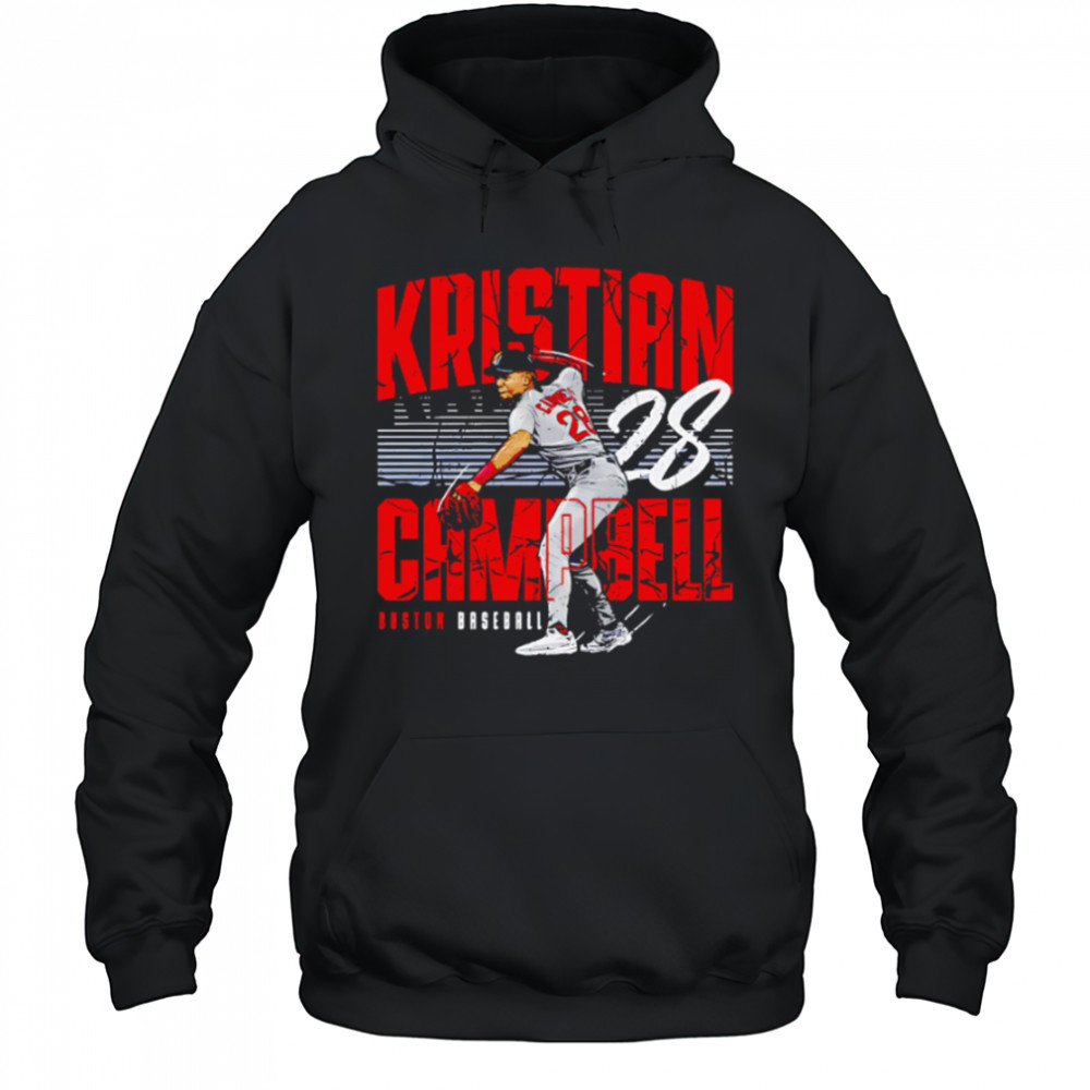 Kristian Campbell 28 Boston Player Name baseball retro shirt Hoodie