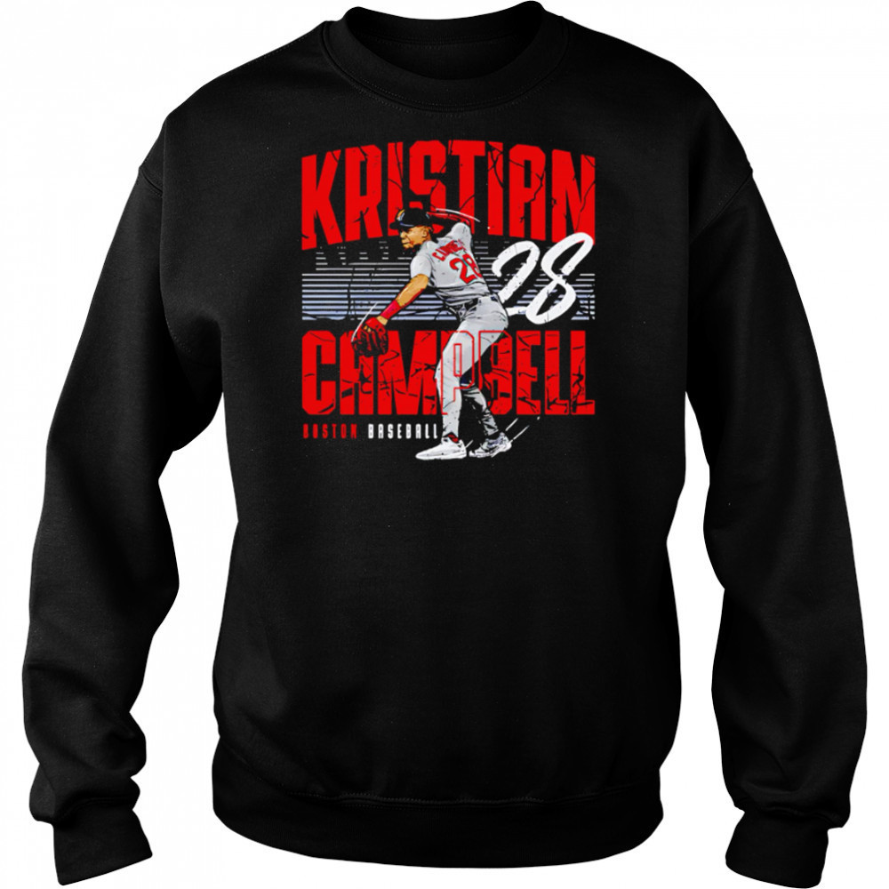 Kristian Campbell 28 Boston Player Name baseball retro shirt Hoodie