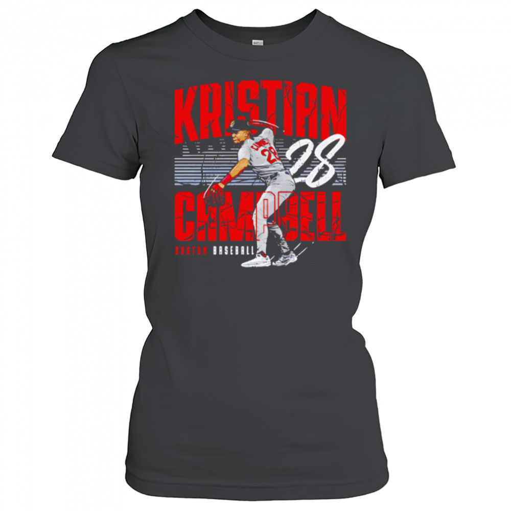 Kristian Campbell 28 Boston Player Name baseball retro shirt Women's T-shirt