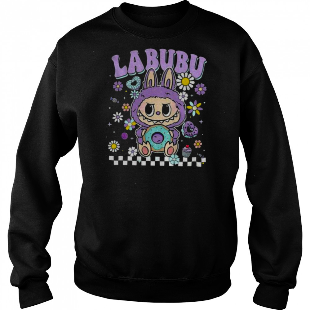 Labubu floral donut pastel cartoon character shirt Hoodie