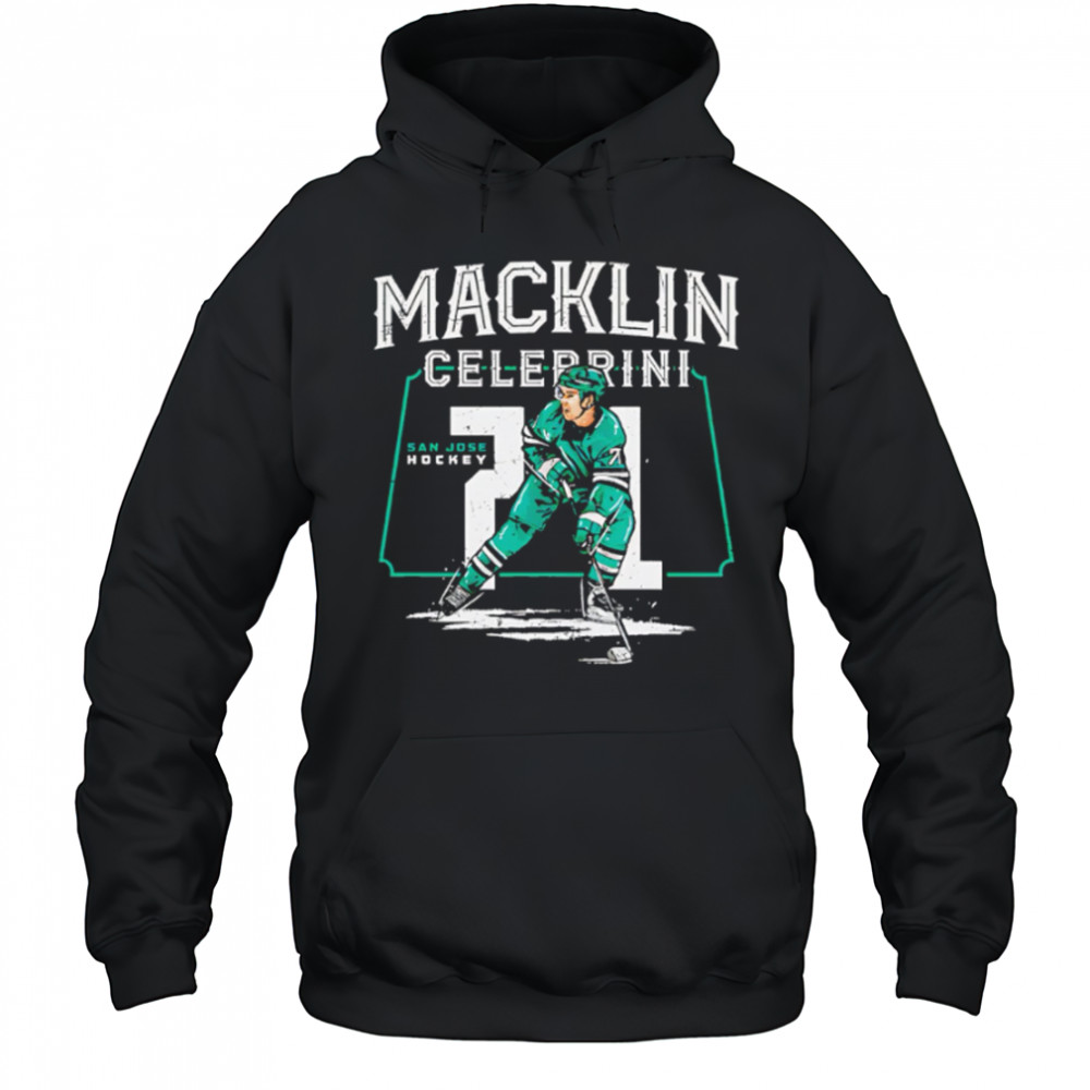 Macklin Celebrini 71 San Jose Player Name signature hockey shirt Hoodie