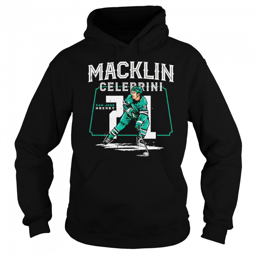 Macklin Celebrini 71 San Jose Player Name signature hockey shirt Sweatshirt